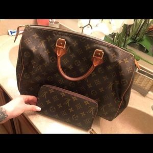 Louis Vuitton handbag and wallet
